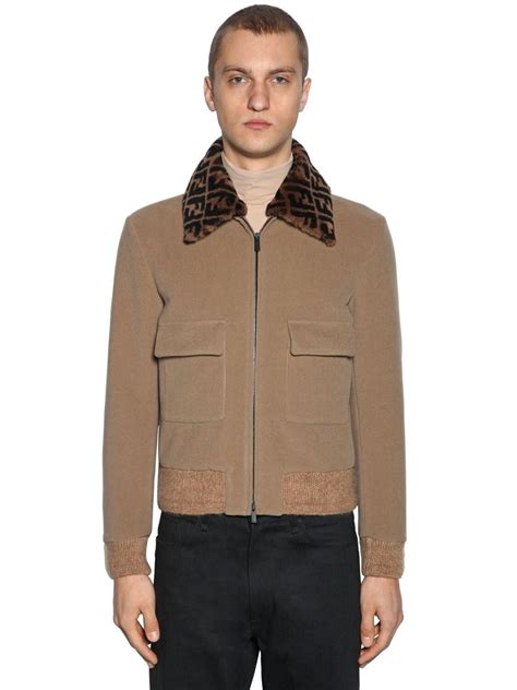 fendi jackets men|Fendi bomber jacket men's.